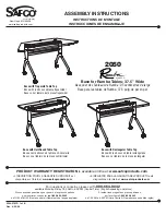 Safco RUMBA 2050 Assembly Instructions Manual preview