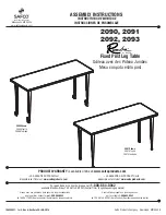 Preview for 1 page of Safco Rumba 2090 Assembly Instructions