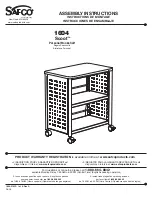 Safco Scoot 1604 Assembly Instructions Manual предпросмотр