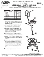 Safco TASK MASTER Assembly Instructions Manual preview