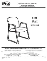 Preview for 1 page of Safco Uber 3492 Assembly Instructions