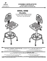 Preview for 1 page of Safco Workfit 6950 Assembly Instructions