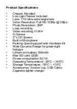 Preview for 10 page of SAFE CAMS D101 User Manual