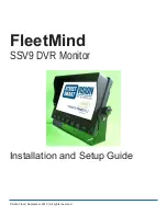 Safe Fleet FleetMind SSV9 Installation And Setup Manual preview