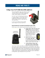 Preview for 1 page of Safe Fleet Mobile-Vision VoiceLink Plus Read Me First