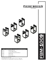 Предварительный просмотр 1 страницы Safe Fleet Prime Design FBM-1009 Assembly Instructions Manual