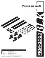 Preview for 1 page of Safe Fleet Prime Design FBM-1012-BLK Assembly Instructions Manual