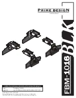 Safe Fleet Prime Design FBM-1016-BLK Assembly Instructions Manual предпросмотр