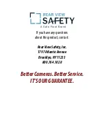 Предварительный просмотр 24 страницы Safe Fleet REAR VIEW SAFETY RVS-776718-DOS Instruction Manual