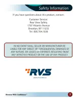 Preview for 7 page of Safe Fleet RVS-122518 Instruction Manual