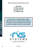 Preview for 6 page of Safe Fleet RVS-507620 Instruction Manual