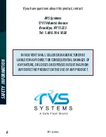 Preview for 6 page of Safe Fleet RVS-651153 Instruction Manual