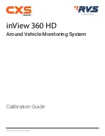 Safe Fleet RVS CXS solutions inView 360 HD Calibration Manual preview