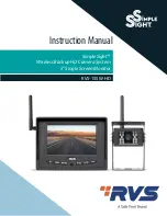 Safe Fleet RVS SimpleSight RVS-155W-HD Instruction Manual preview