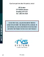 Предварительный просмотр 6 страницы Safe Fleet RVS Systems RVS-776718-BT Instruction Manual