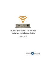 Safe Fleet TB-100 Hardware Installation Manual предпросмотр