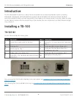 Предварительный просмотр 4 страницы Safe Fleet TB-100 Installation And Configuration Manual