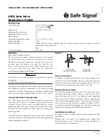 Preview for 1 page of Safe Signal OSY2 Installation And Maintenance Instructions