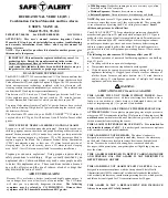 Preview for 1 page of SAFE-T-ALERT 35-741 User Manual