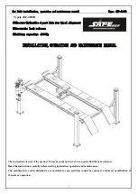 Safe 4SF-4000B Installation Operation & Maintenance preview