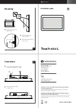 SAFECONTROL Touch-101-L Installation Manual preview