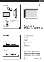 Preview for 1 page of SAFECONTROL Touch-121-L Installation Manual