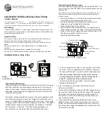 Safeguard Supply LRA-DCRXA Owner'S Manual preview