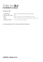 Preview for 2 page of Safeline GL4 Installation Manual