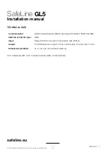 Preview for 2 page of Safeline GL5 Installation Manual