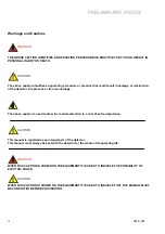 Preview for 4 page of Safeline Signature Operating And Instruction Manual