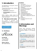 Preview for 2 page of SAFERA PCU6.1-F User And Installation Manual