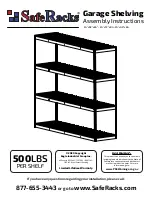 SAFERACKS Garage Shelving Series Assembly Instructions preview