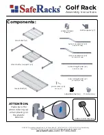 Preview for 2 page of SAFERACKS SR-STDGOLF Assembly Instructions