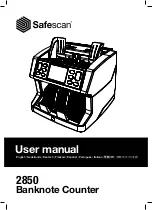 Preview for 1 page of Safescan 2850 User Manual