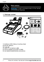 Preview for 2 page of Safescan 6165 User Manual