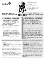Safety 1st AdjusTable HC152 User Manual preview