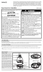 Safety 1st Easy Clean IH503 User Manual preview