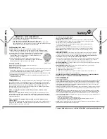 Preview for 7 page of Safety 1st Genesis 08903 User Manual