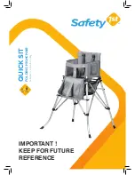 Safety 1st QuickSit Instruction Manual & User Manual preview