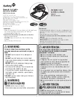 Safety 1st WA033 User Manual preview