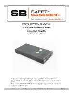 Safety Basement QX905 Instruction Manual preview