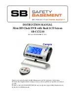 Preview for 1 page of Safety Basement SB-CC5210 Instruction Manual