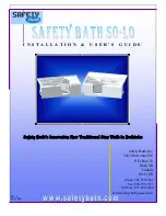 Safety Bath SO-LO Installation & User Manual preview