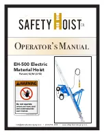 Safety Hoist EH-500 Operator'S Manual preview