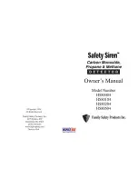 SAFETY SIREN HS80004 Owner'S Manual preview