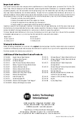 Preview for 4 page of Safety Technology International STI Wireless Driveway Monitor STI-V34150 Installation And Operation Manual