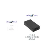 Preview for 1 page of Safety Track ST-2500 Product Installation Manual