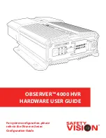 Safety Vision Observer 4000 HV Hardware User'S Manual preview