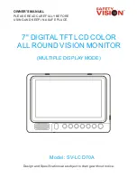 Safety Vision SV-LCD70A Owner'S Manual предпросмотр