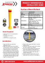 Safety Xpress BOLSM140 Product Information & Installation Manual preview